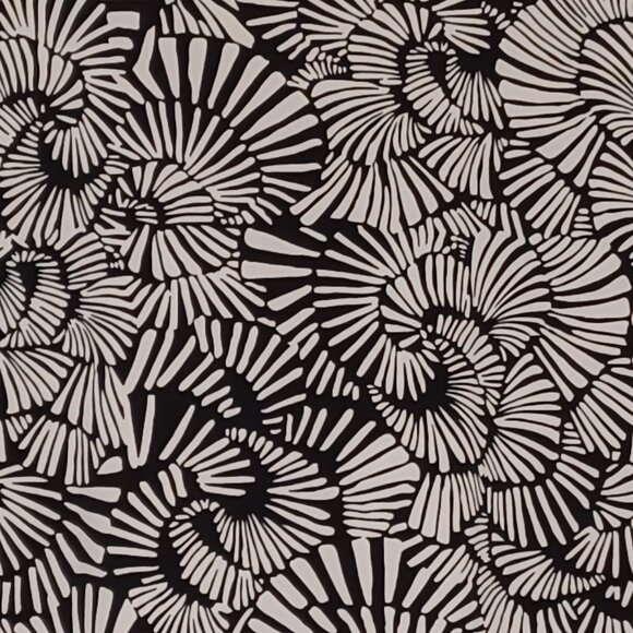 Women's East5th Black & White Shell Pattern Sleeveless Blouse/Tank Size Large - Picture 7 of 7